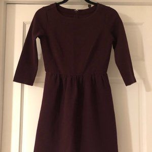 LOFT Cranberry 3/4 Sleeve Dress